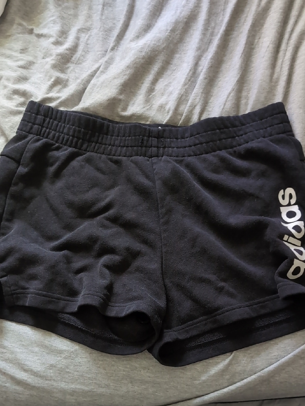adidas Black Women's Athletic Shorts with Side Logo